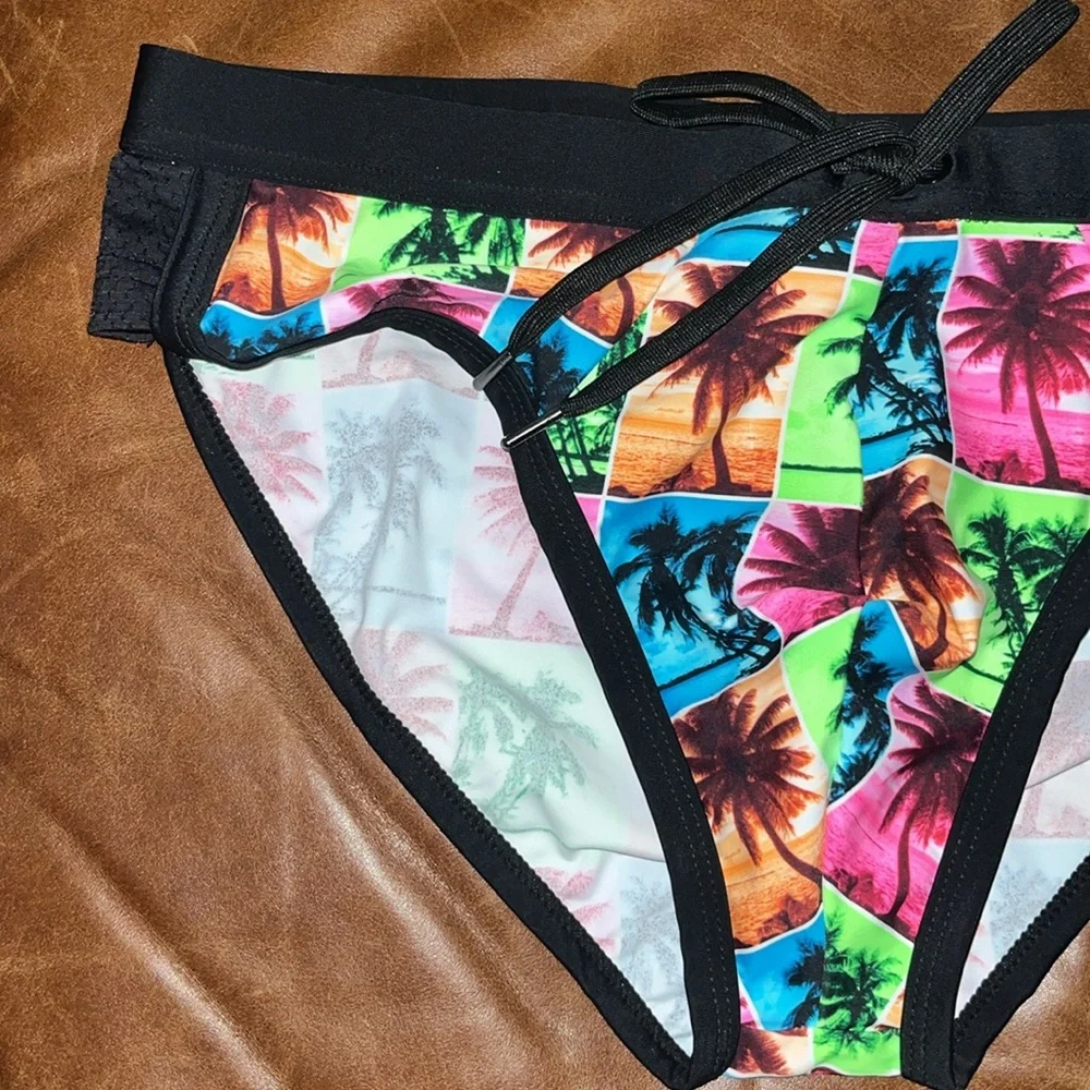🌴 Andrew Christian island palms bikini swim brief